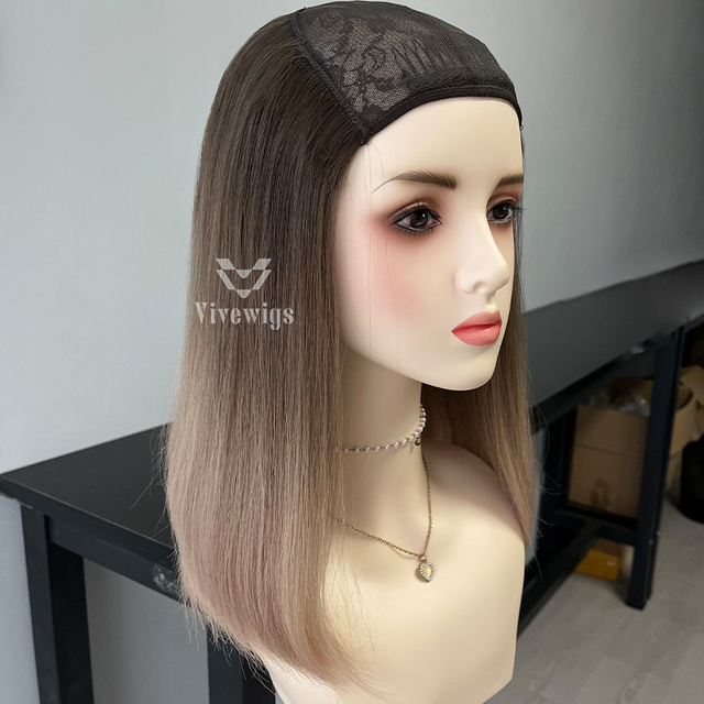 #Chestnut Ombre Color Hatfall Wig