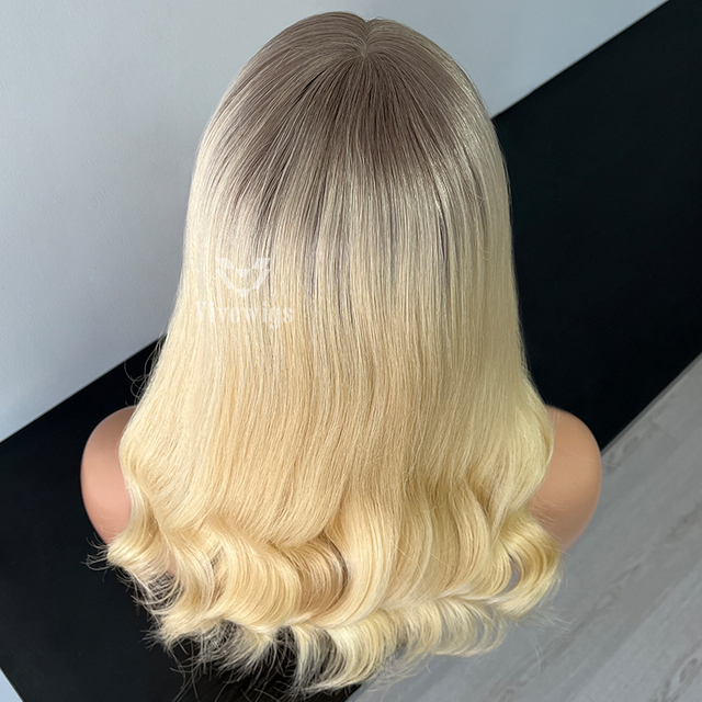 18 Inches Mandy Color Slight Layer Medical Wig