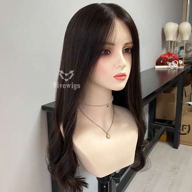 22 bInches #2 Color European Hair Lace Top Wig