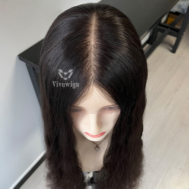 30 Inches #2 Color European Hair Lace Top Wigs