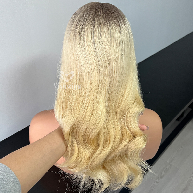 18 Inches Mandy Color Slight Layer Medical Wig