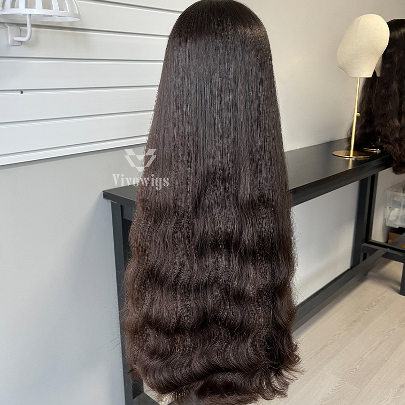 29 Inches #2 Color European Hair Lace Top Wig