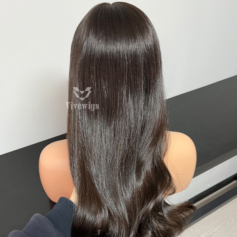22 bInches #2 Color European Hair Lace Top Wig